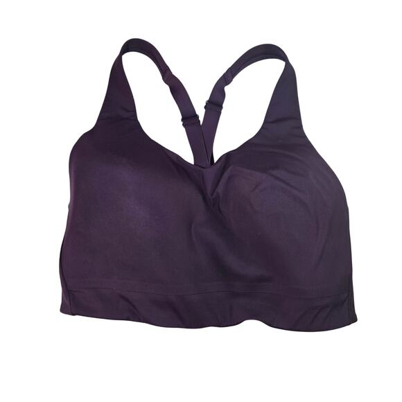 Athleta Advance High Impact Purple Adjustable Sports Bra Women's Size 32DD - Picture 2 of 4